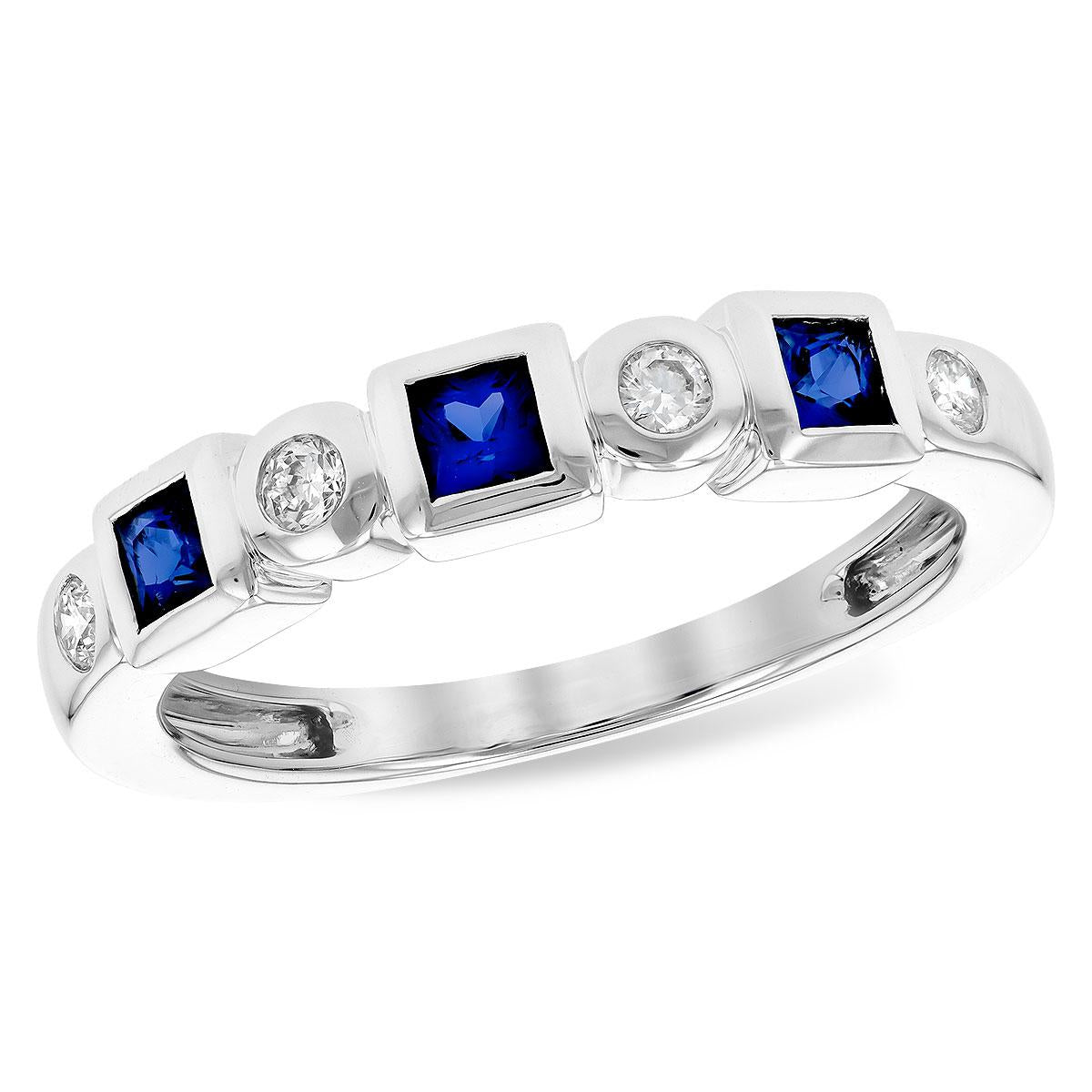 14KT Gold Ladies Sapphire Wedding Ring