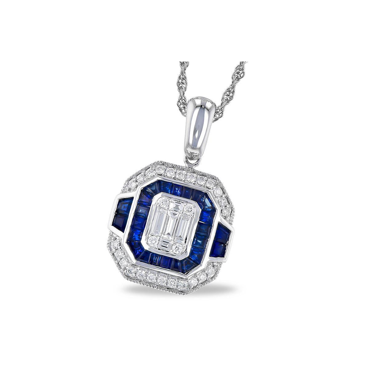 14KT Gold Sapphire Necklace