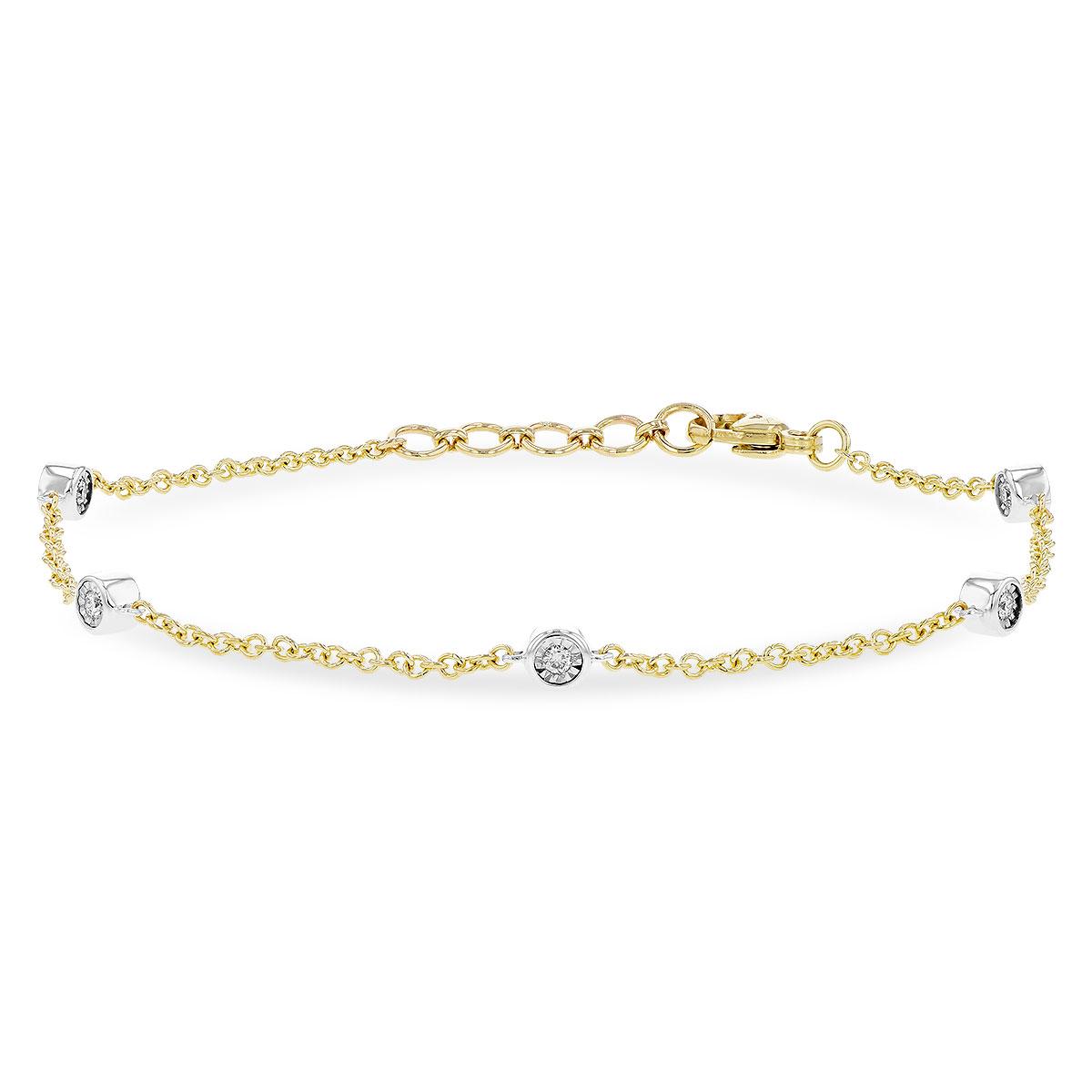 14KT Gold Diamond Bracelet