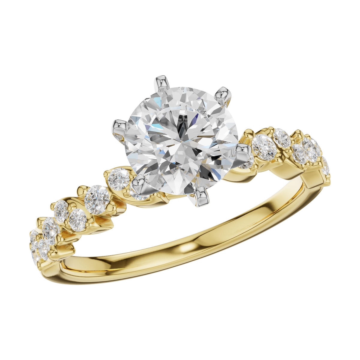 14KT Gold Semi-Mount Engagement Ring