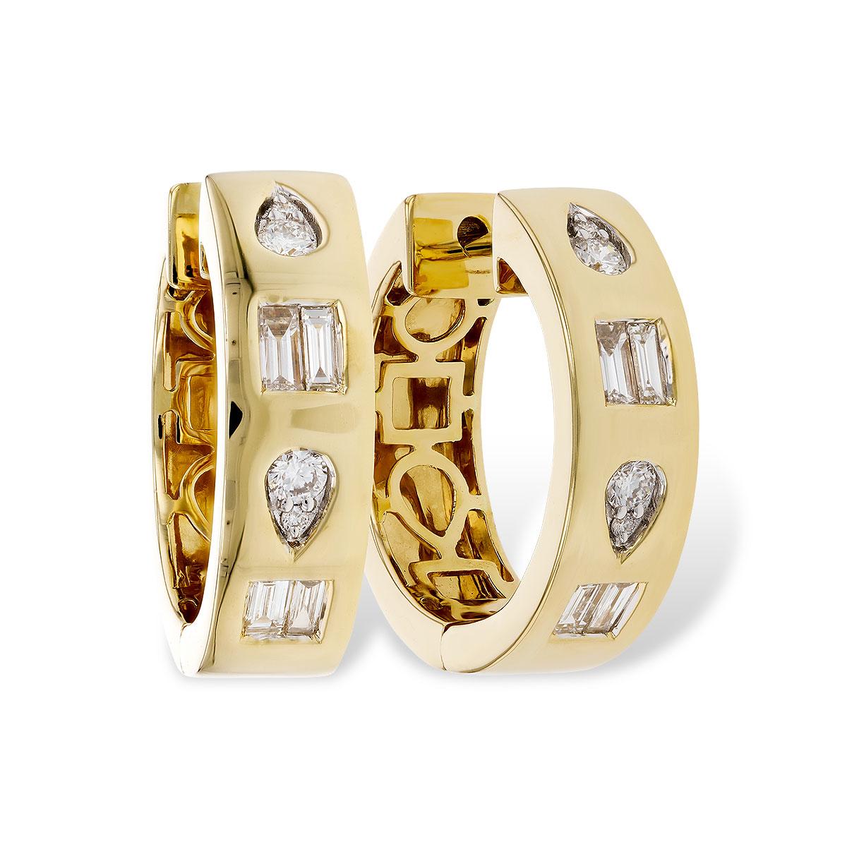 14KT Gold Diamond Earrings