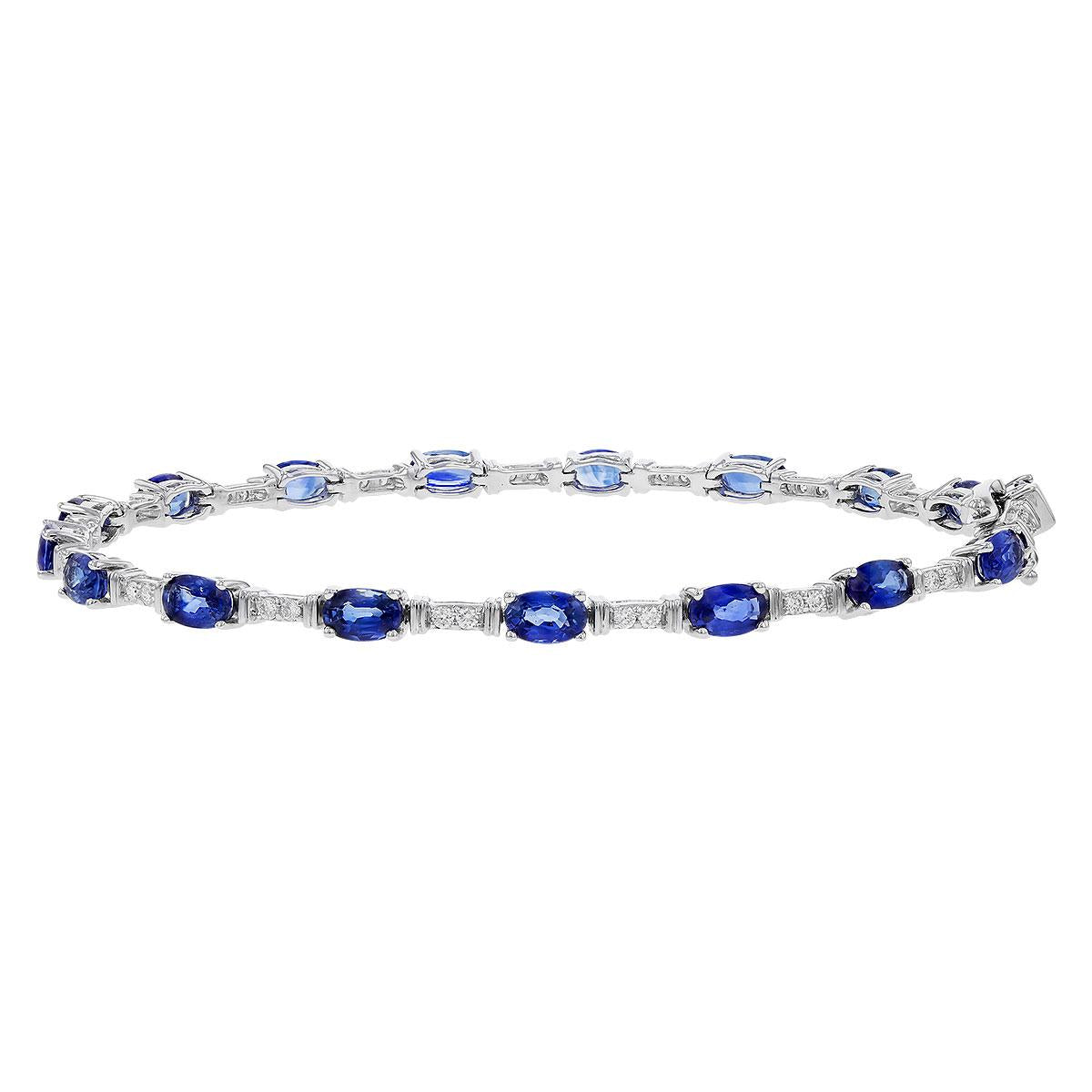 14KT Gold Sapphire Bracelet