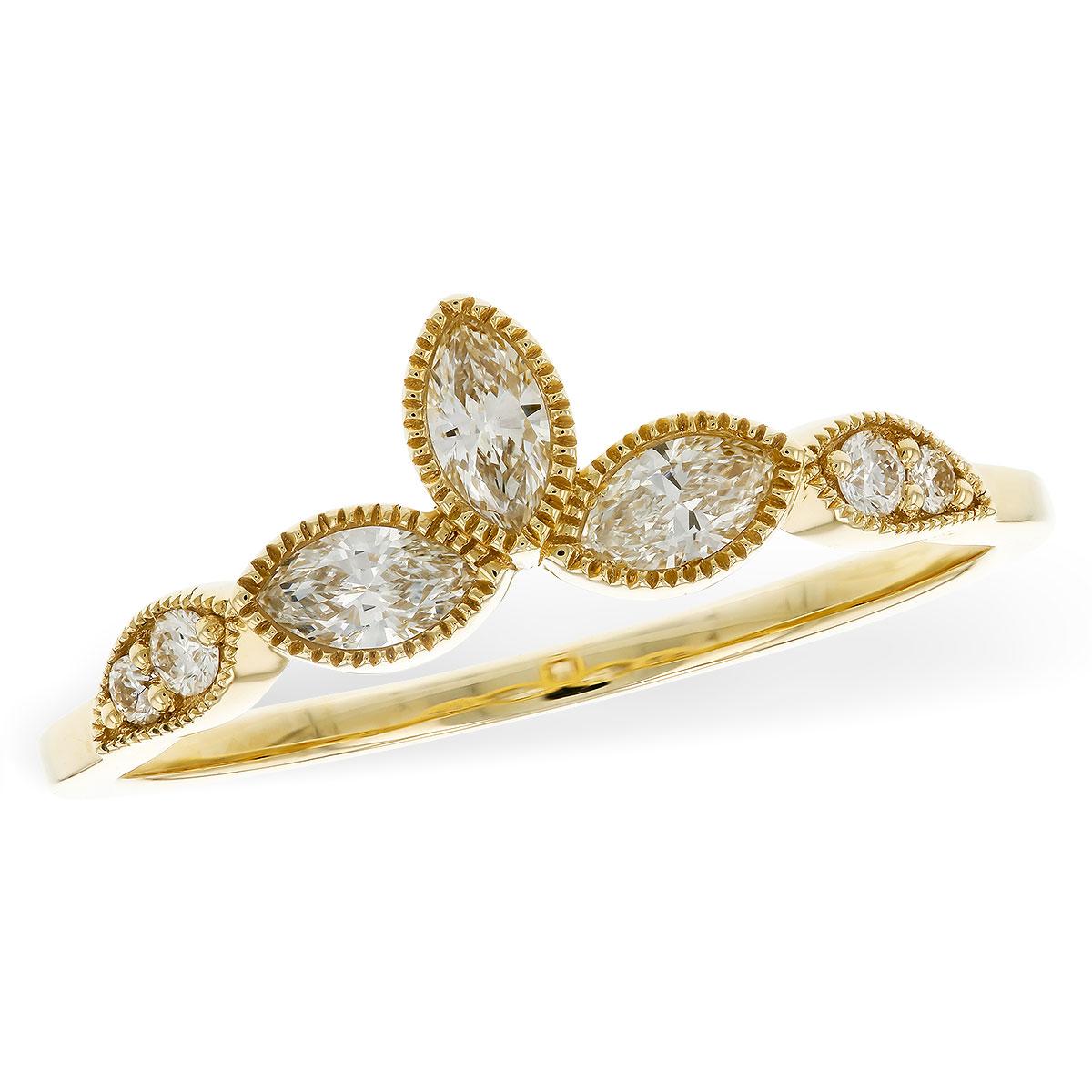 14KT Gold Ladies Diamond Wrap/Guard