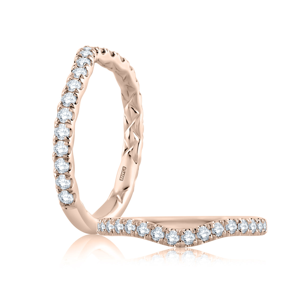 Curved Diamond Wedding Band [MR1853Q/42]