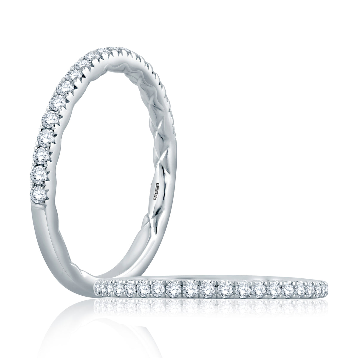 Pavé Diamond Wedding Band [MR2168Q/24]