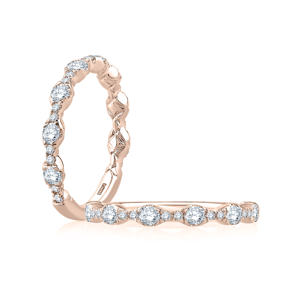 Floating Bubble Diamond Wedding Band [MR2303Q/73]