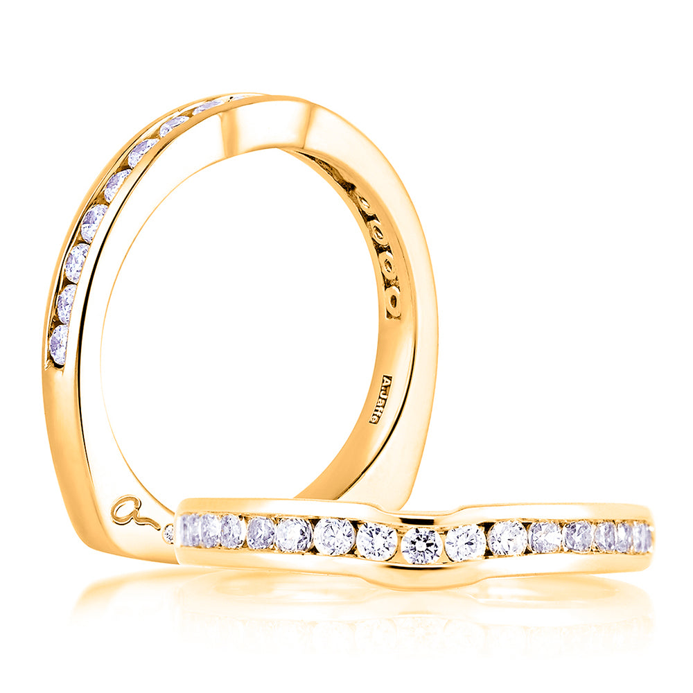 Channel Set Diamond Wedding Band [MRS228/43]