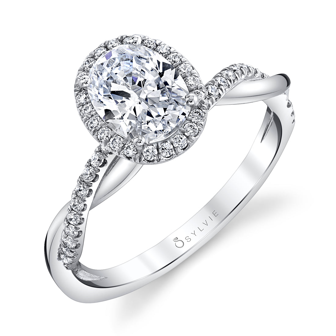 (Gallery) Coralie - Oval Engagement Ring with Halo