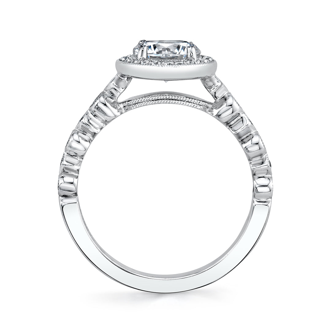 (Platinum White) Stackable Engagement Ring