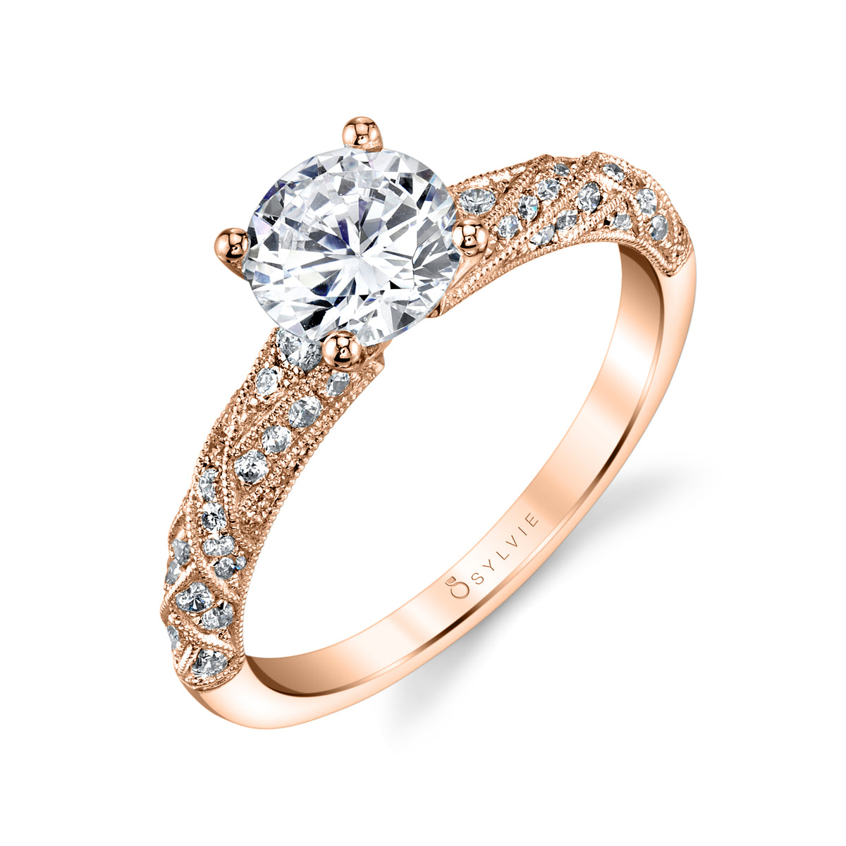 (18K Rose) Engagement Ring S1853