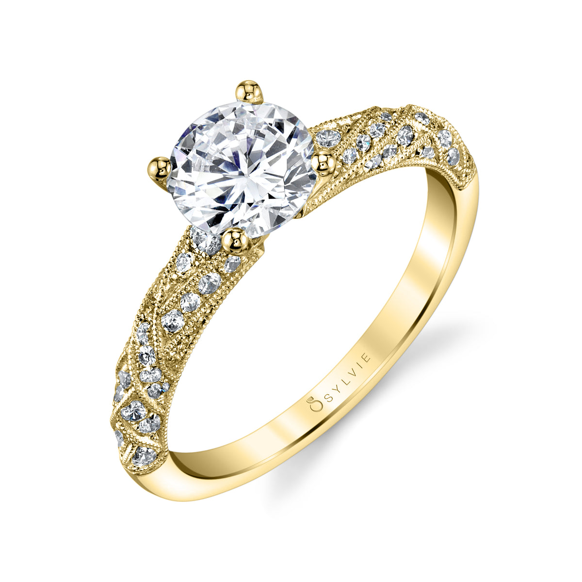 (18K Yellow) Engagement Ring S1853