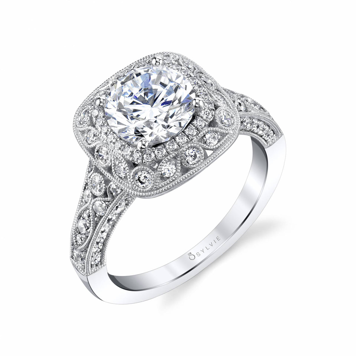 (Gallery) Vintage Halo Engagement Ring