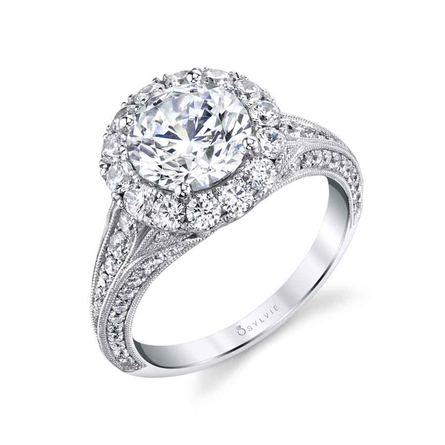 (Gallery) Vintage Halo Engagement Ring