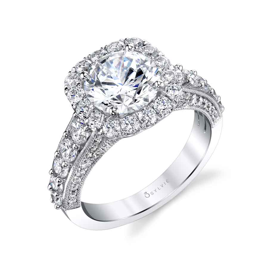 (Gallery) Vintage Halo Engagement Ring