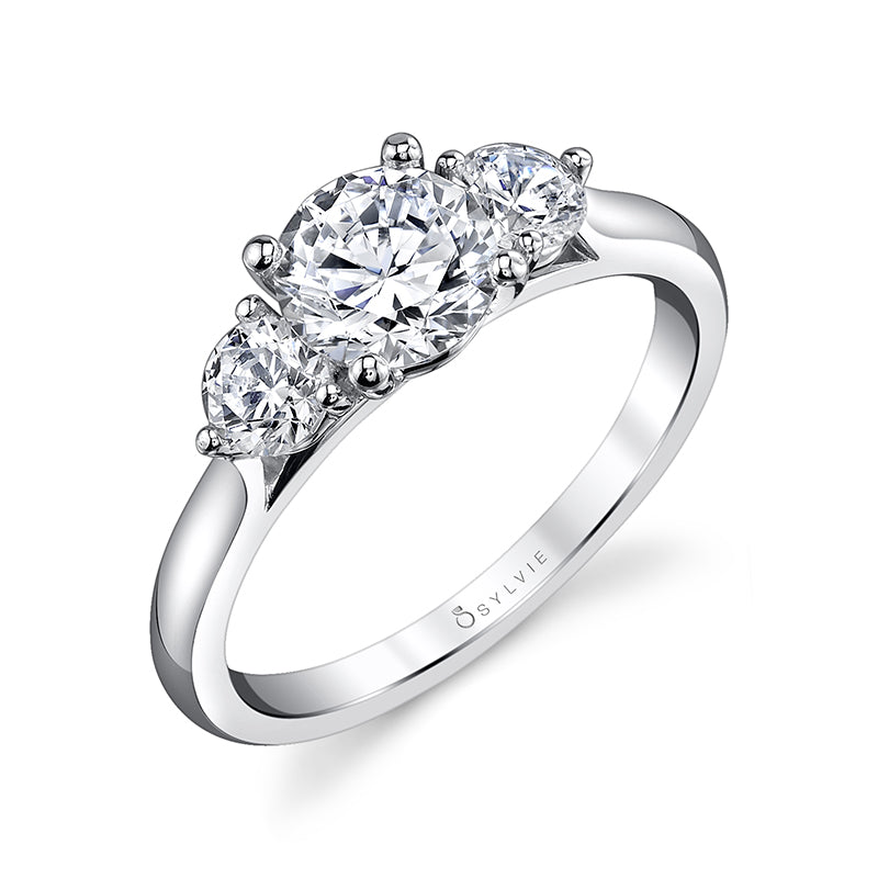(Gallery) Modern Three Stone Engagement Ring