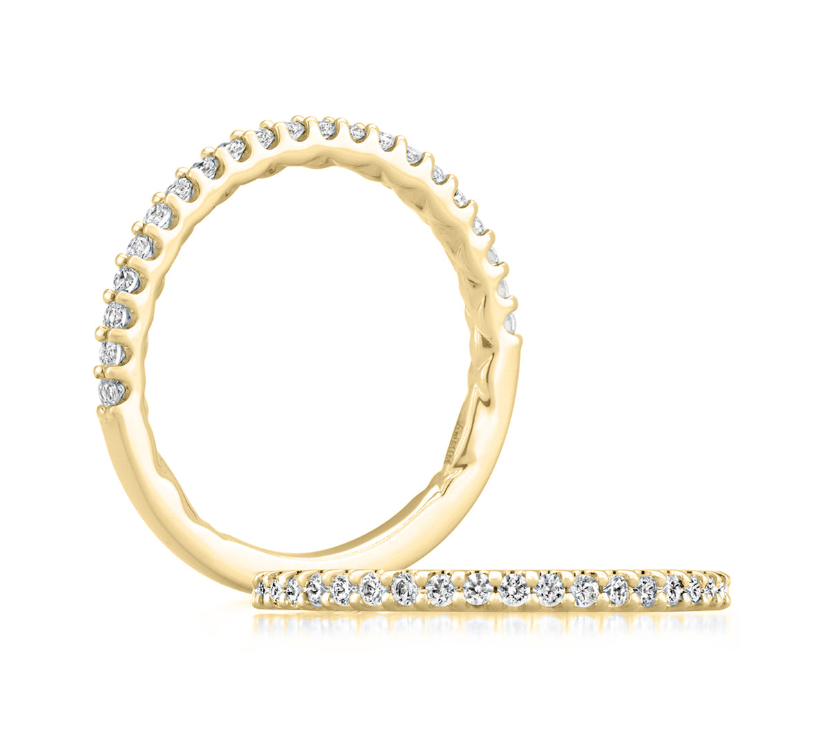 Pavé Diamond Wedding Band [WR1032Q/37]