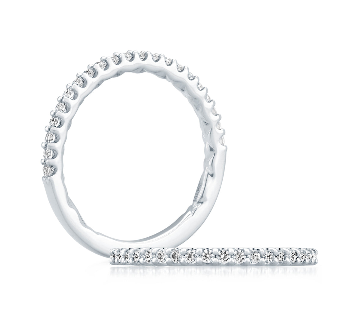 Pavé Diamond Wedding Band [WR1032Q/37]