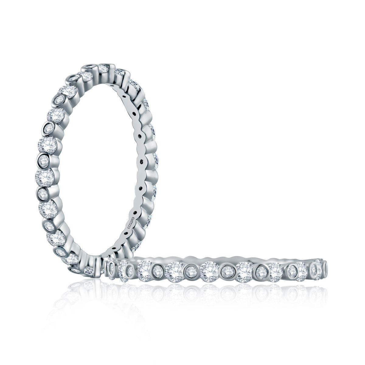 Bezel Set Diamond Wedding Band [WR1048/63]