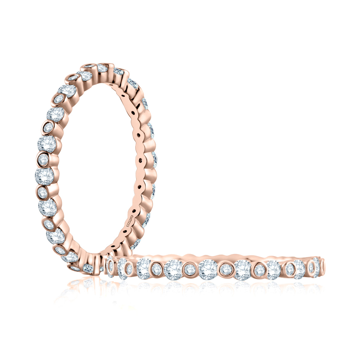 Bezel Set Diamond Wedding Band [WR1048/63]