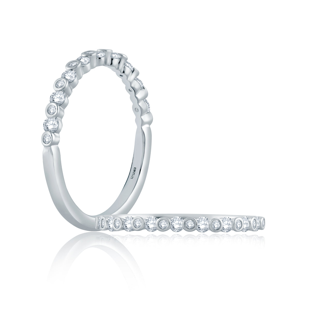 Bezel Set Diamond Wedding Band [WR1057/28]