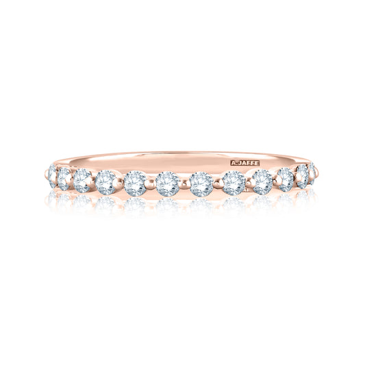 Single Shared Prong Diamond Wedding Band [WR1108/36]