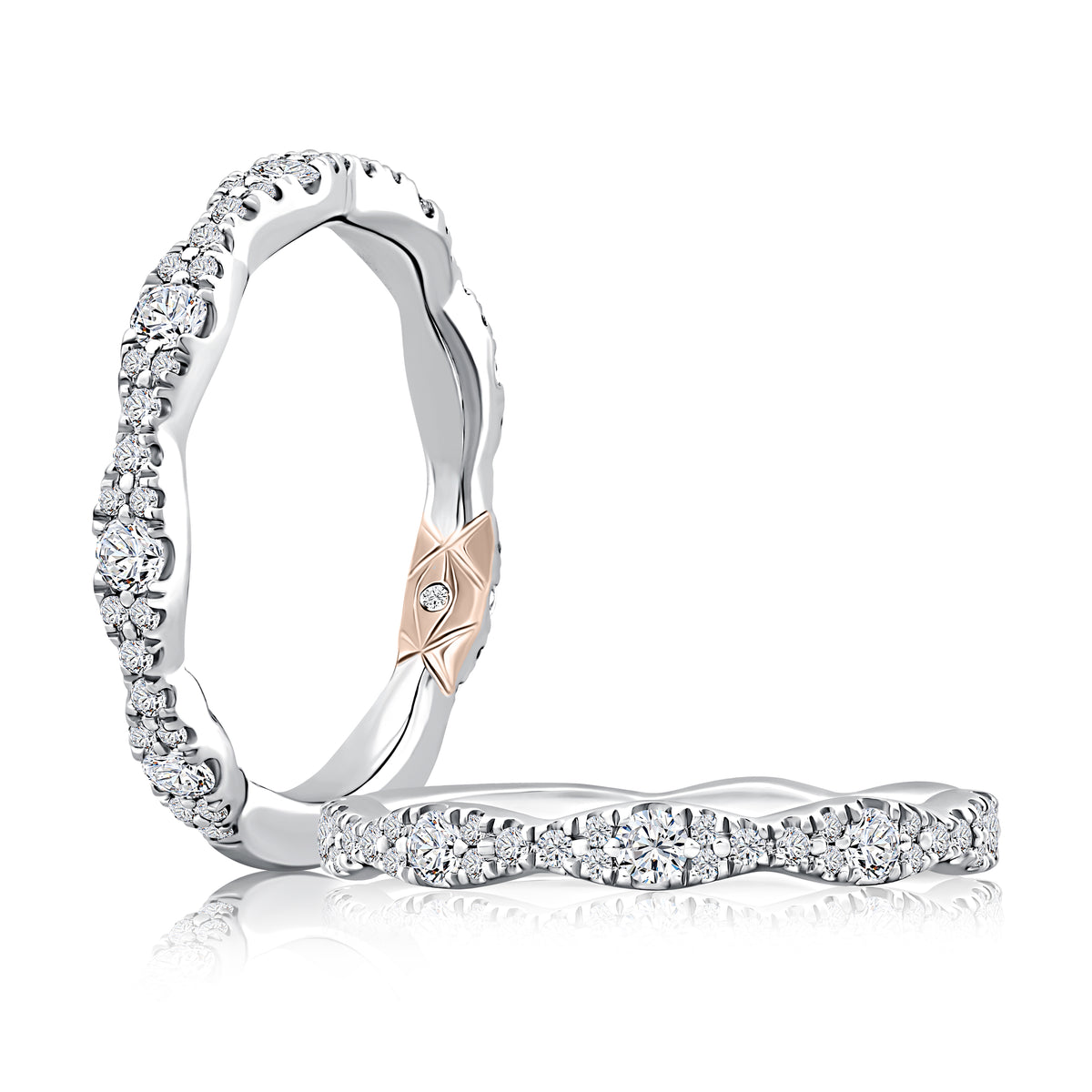 Pavé Diamond Wedding Band [WRC1375T/52]