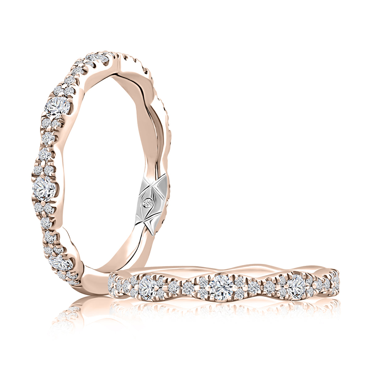 Pavé Diamond Wedding Band [WRC1375T/52]