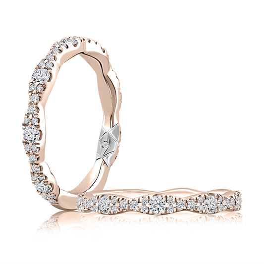 Pavé Diamond Wedding Band [WRC1375T/52]