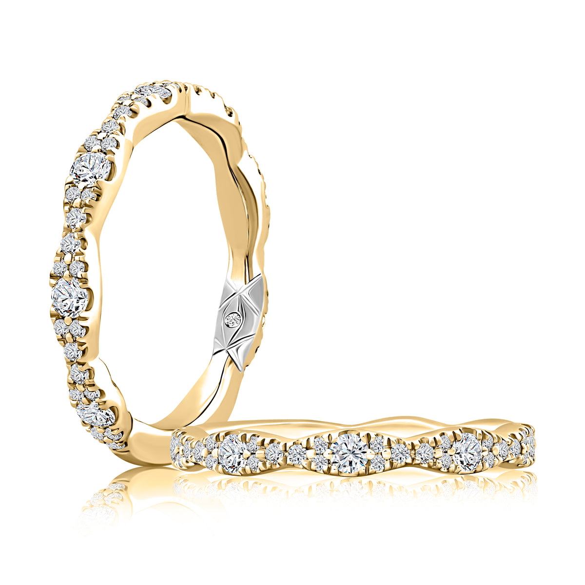 Pavé Diamond Wedding Band [WRC1375T/52]