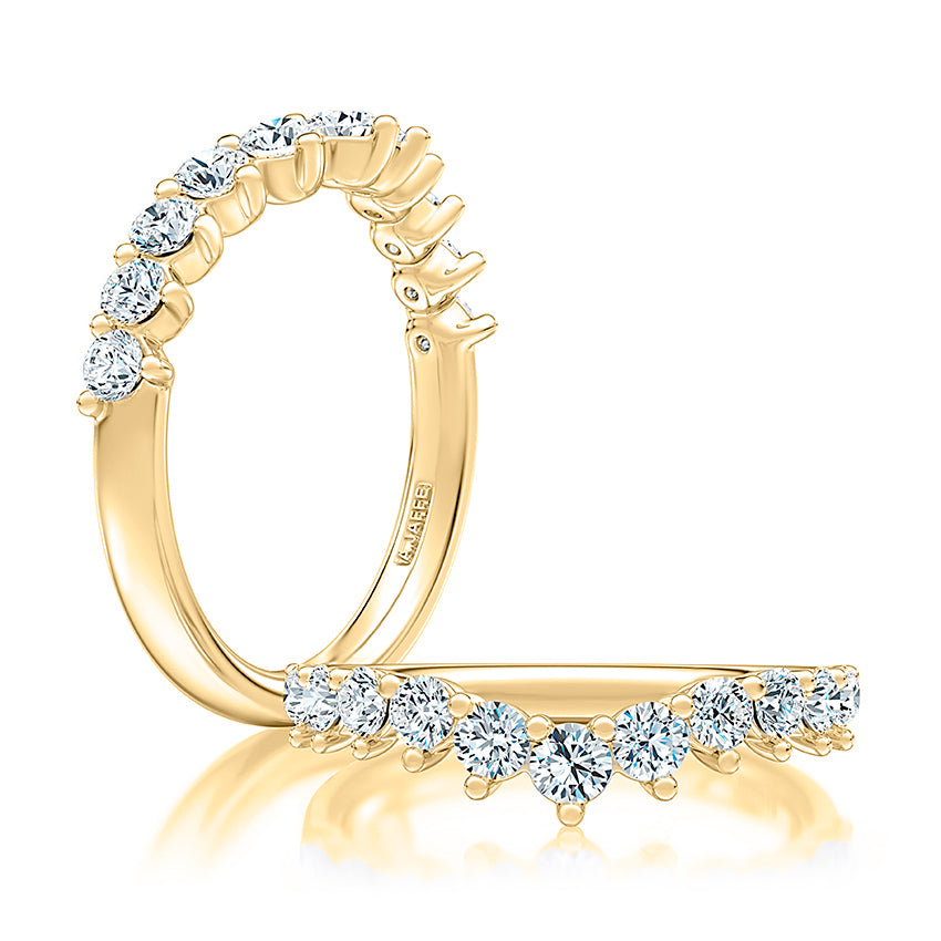 Curved Diamond Wedding Band [WRC1470/72]
