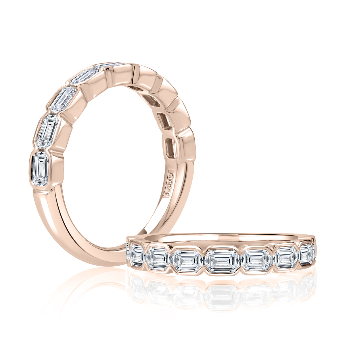Bezel Set Diamond Wedding Band [WRECC1493H/135]