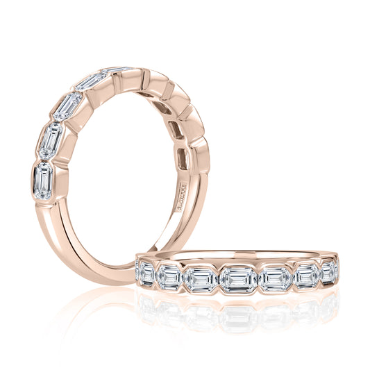 Bezel Set Diamond Wedding Band [WRECC1493H/135]