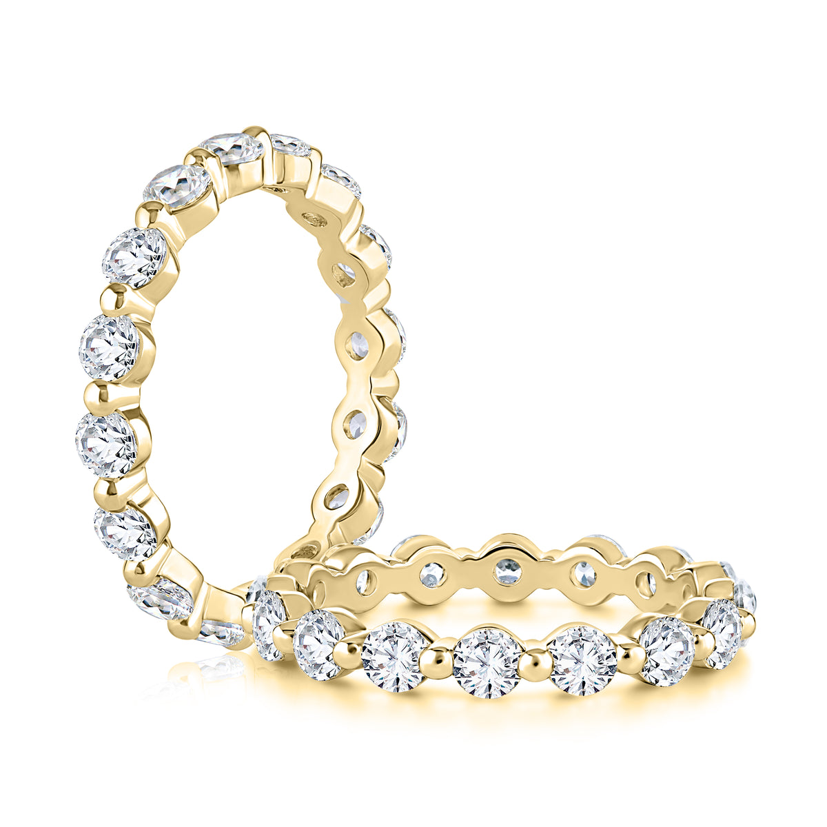 Single Shared Prong Diamond Wedding Band [WRRDB1243E/160]