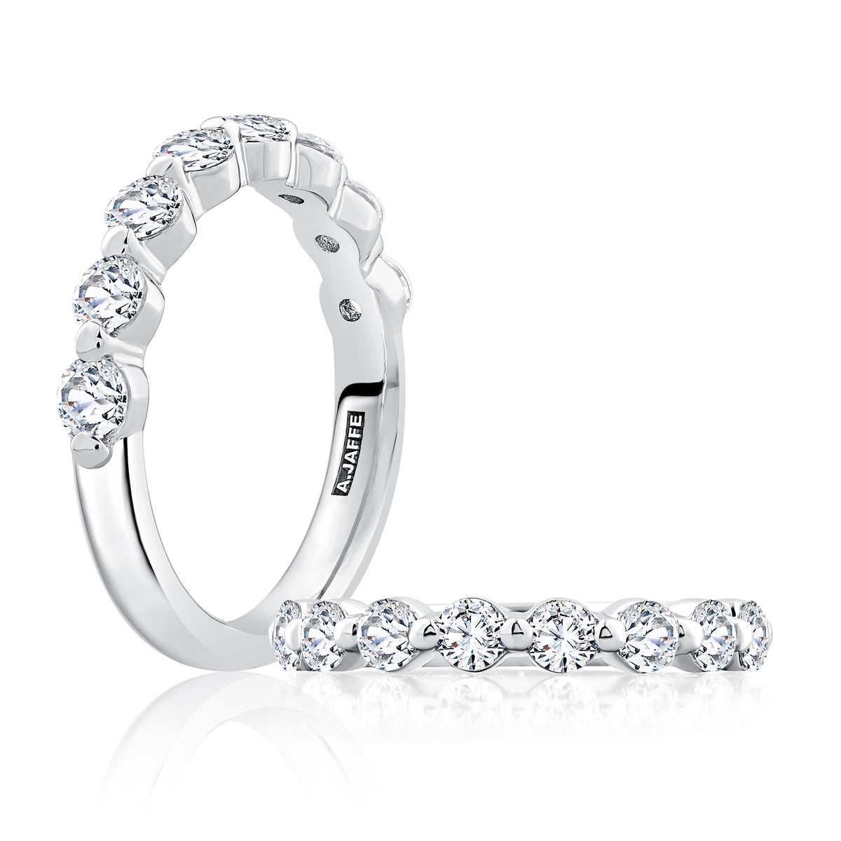 Single Shared Prong Diamond Wedding Band [WRRDB1243H/80]