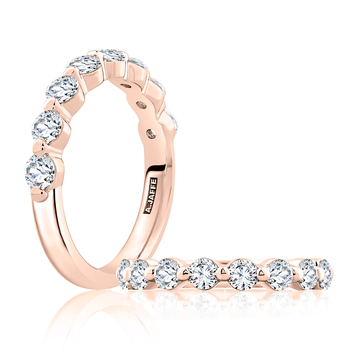 Single Shared Prong Diamond Wedding Band [WRRDB1243H/80]