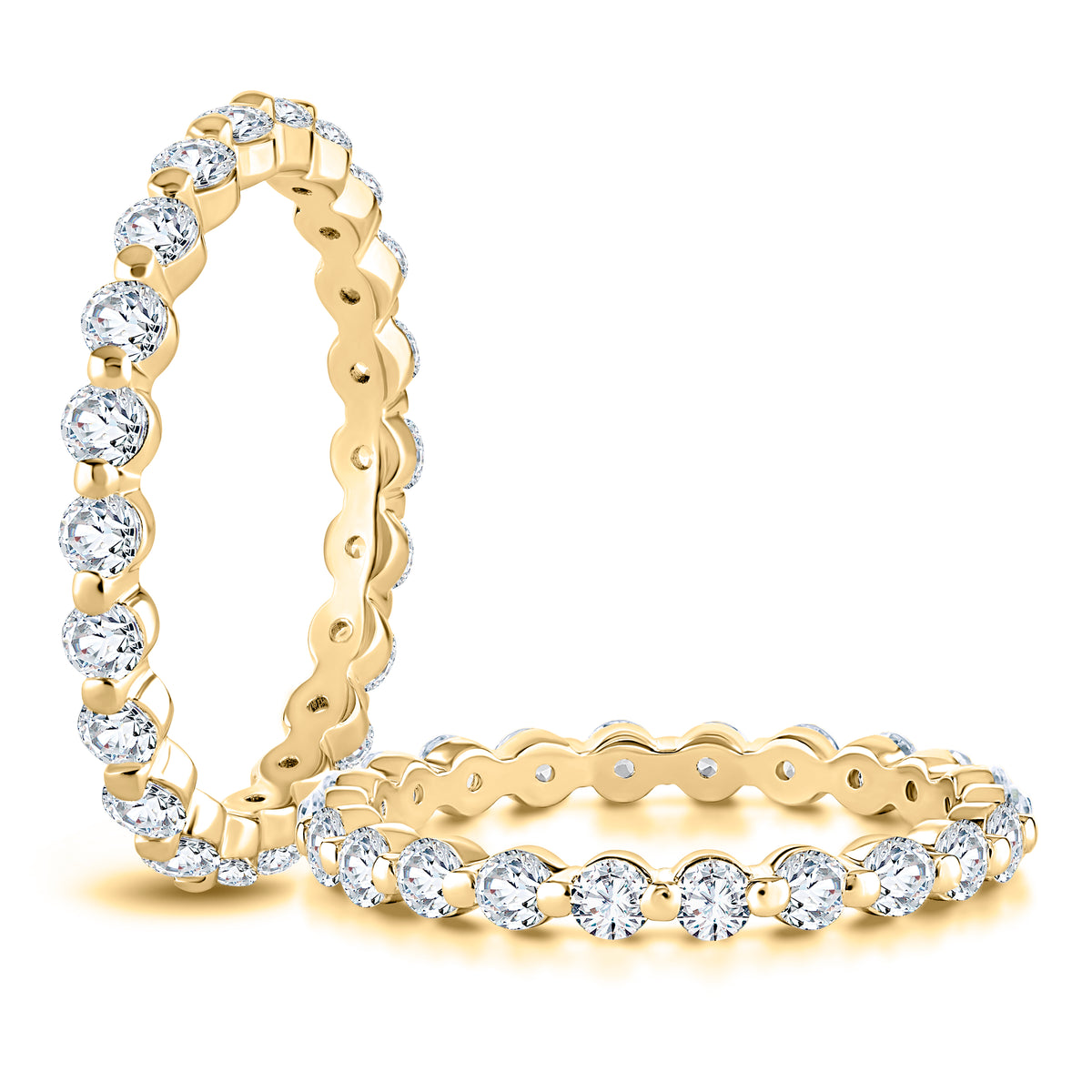 Single Shared Prong Diamond Wedding Band [WRRDL1243E/105]
