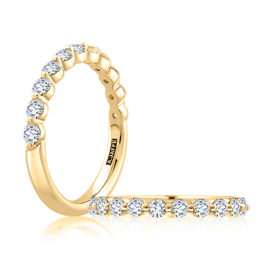 Single Shared Prong Diamond Wedding Band [WRRDL1243H/55]