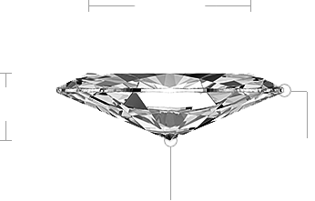 Marquise Diamond Side View Marquise Diamond Side View