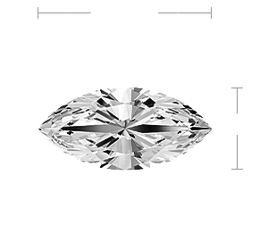Marquise Diamond Top View Marquise Diamond Top View