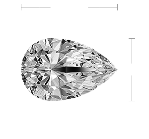 Pear Diamond Top View Pear Diamond Top View