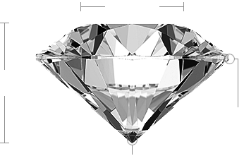 Round Diamond Side View Round Diamond Side View