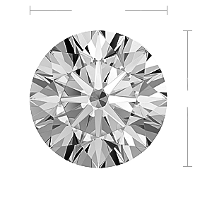 Round Diamond Top View Round Diamond Top View